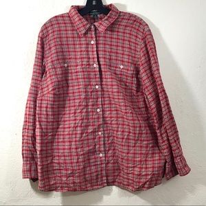 Ralph Lauren Women’s Button Down 2X Top